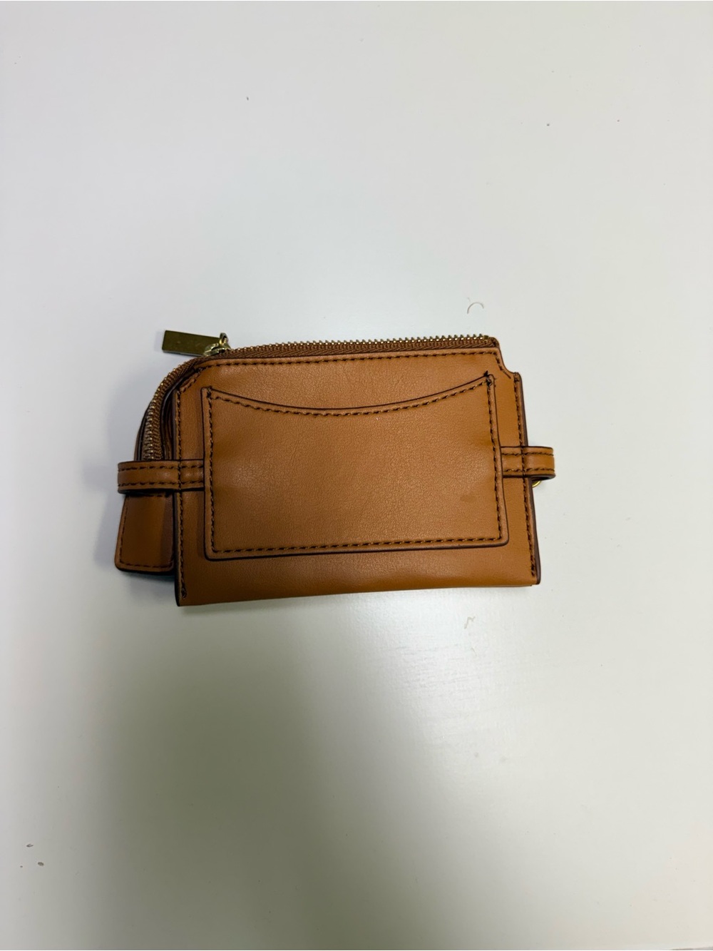 Fossil Tan Leather Card Case Wallet